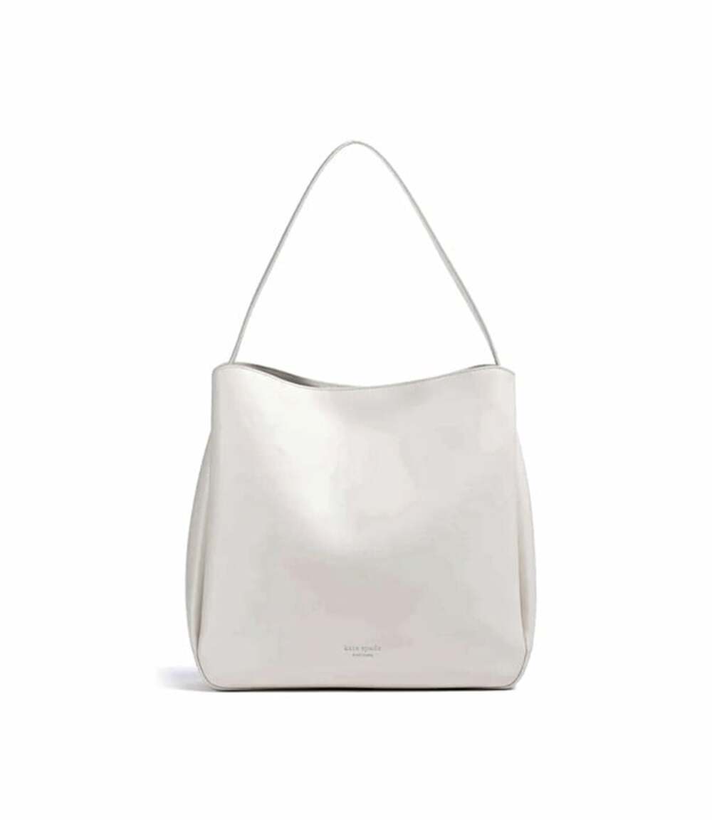 Kate Spade New York Grace Medium Leather Hobo Bag Cream (MSRP $398)